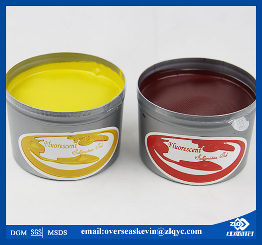 Fluorescence effect offset ink for sublimation