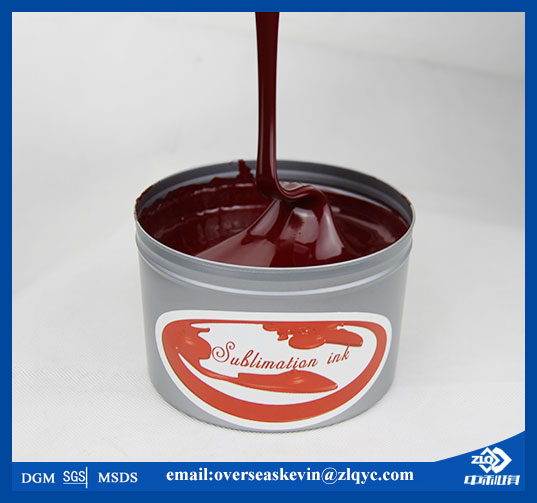 Sublimation offset transfer printing ink for lithography