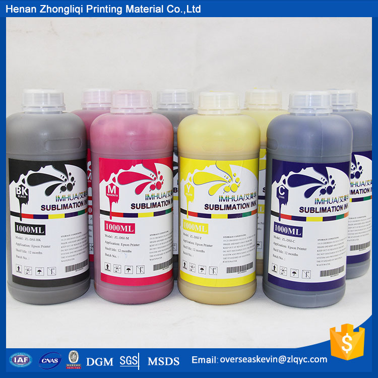 CMYK four colors sublimation ink with factory price