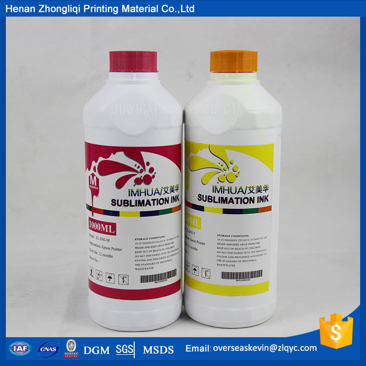 Sublimation ink for heat transfer printing with best perform