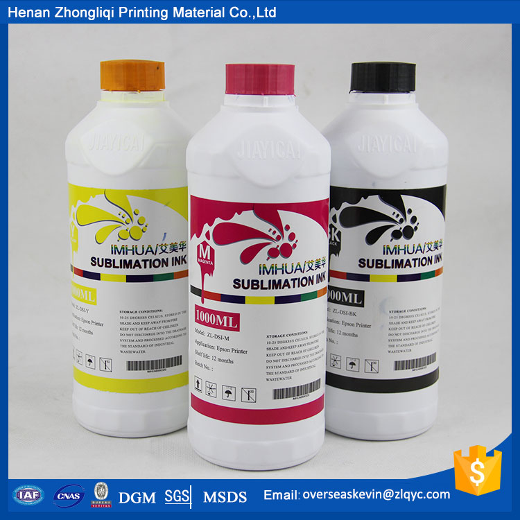 sublimation ink for t shirts sports ware printing